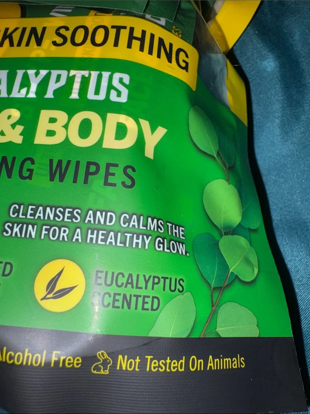Swipe Wipes - Eucalyptus Face & Body Cleansing Wipes - 30 Individually wrapped